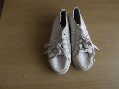 Girl's/Ladies Adidas White Nizza Pumps/Shoes Size UK
