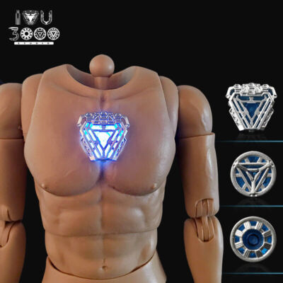 New 1/6 Scale ST020 Iron Man Tony Stark Light Up Body w/ Nano Reactor Figure