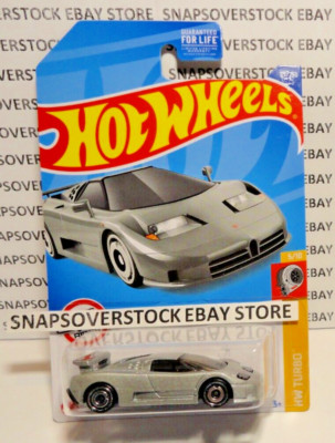 2022 HOT WHEELS GRAY '94 BUGATTI EB110 SS, HW TURBO #5/10, HW #65, NICE & VHTF