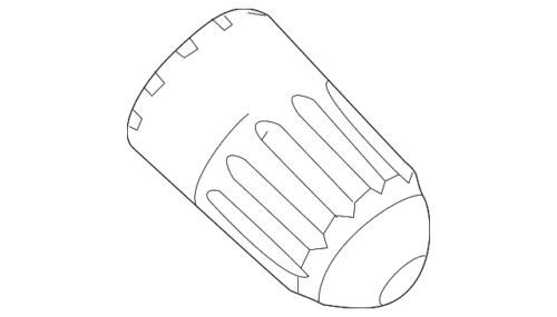 Tapa de vástago de válvula de plástico negra para Ford 2015-2023 (P/N F2GZ-1A163-A)
