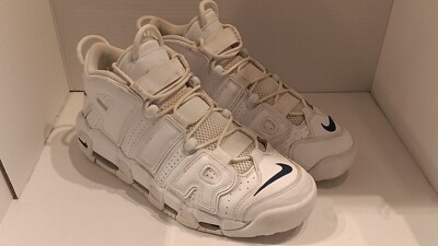 Nike Air More Uptempo White Midnight Navy Size 11.5 Mens 2022