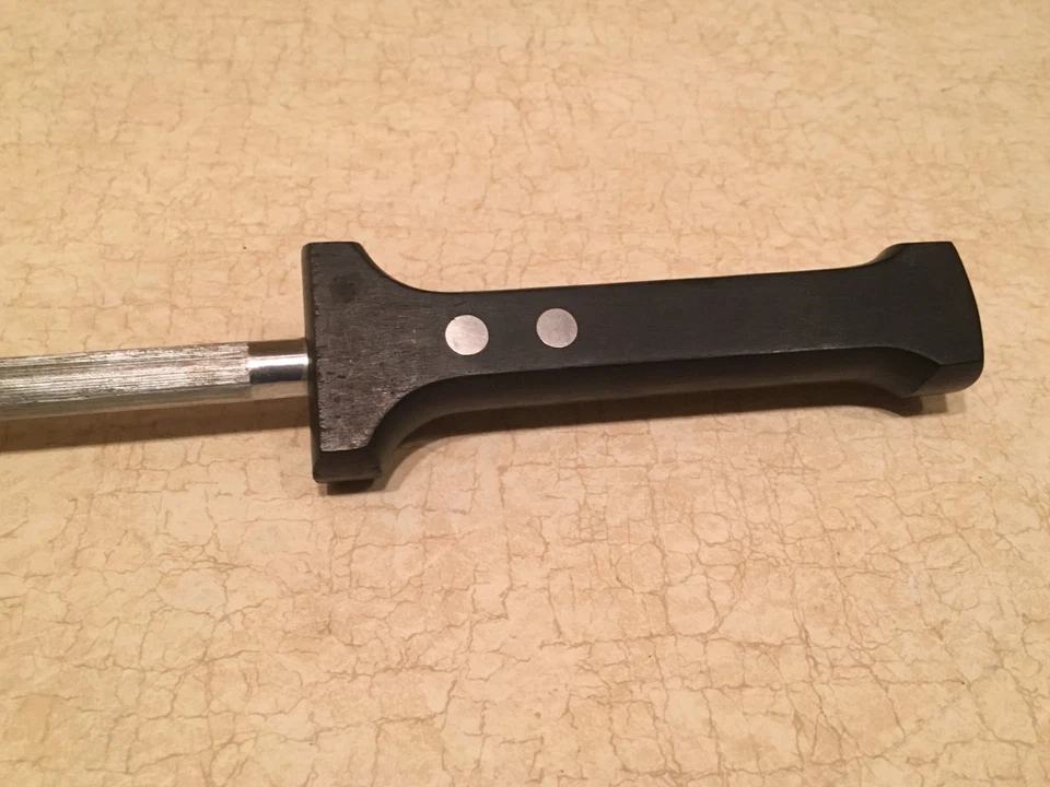 Vintage Sharpening Steelw/ T-Handle - 9 1/2" Steel Wusthof??? - Image 3 of 4