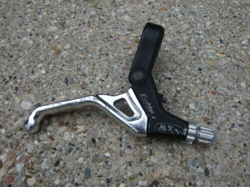 Old School Used Back Alloy Three Finger Brake Lever, Black/Silver - Picture 1 of 2
