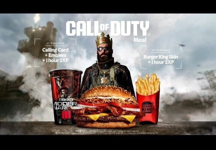 Call of Duty Modern Warfare 3 Burger King Town Operator Skin MW3 (2