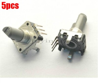 5Pcs Rotary Encoder EC12 E12 Audio Encoder 360 Deg . Lotus 15Mm Ic New uf