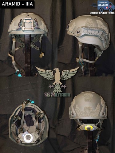 Casque militaire balistique rapide Blender™ avec kit micro 3M Peltor Comtac NIJ IIIA – Vert Ranger | Blender Tactical