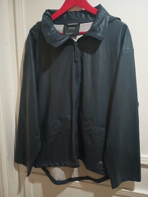 Helly Hansen Voss Waterproof Hooded Rain Jacket Navy Blue RN 73983 