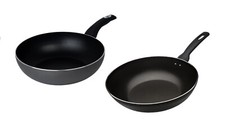Aluminum Wok Stir 28cm Non-Stick Gas Induction Kitchen Resturant Fry Pan
