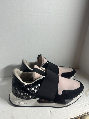 Givenchy Womens Elastic Round Toe Pull On Low Top Sneakers Black Size 39 9