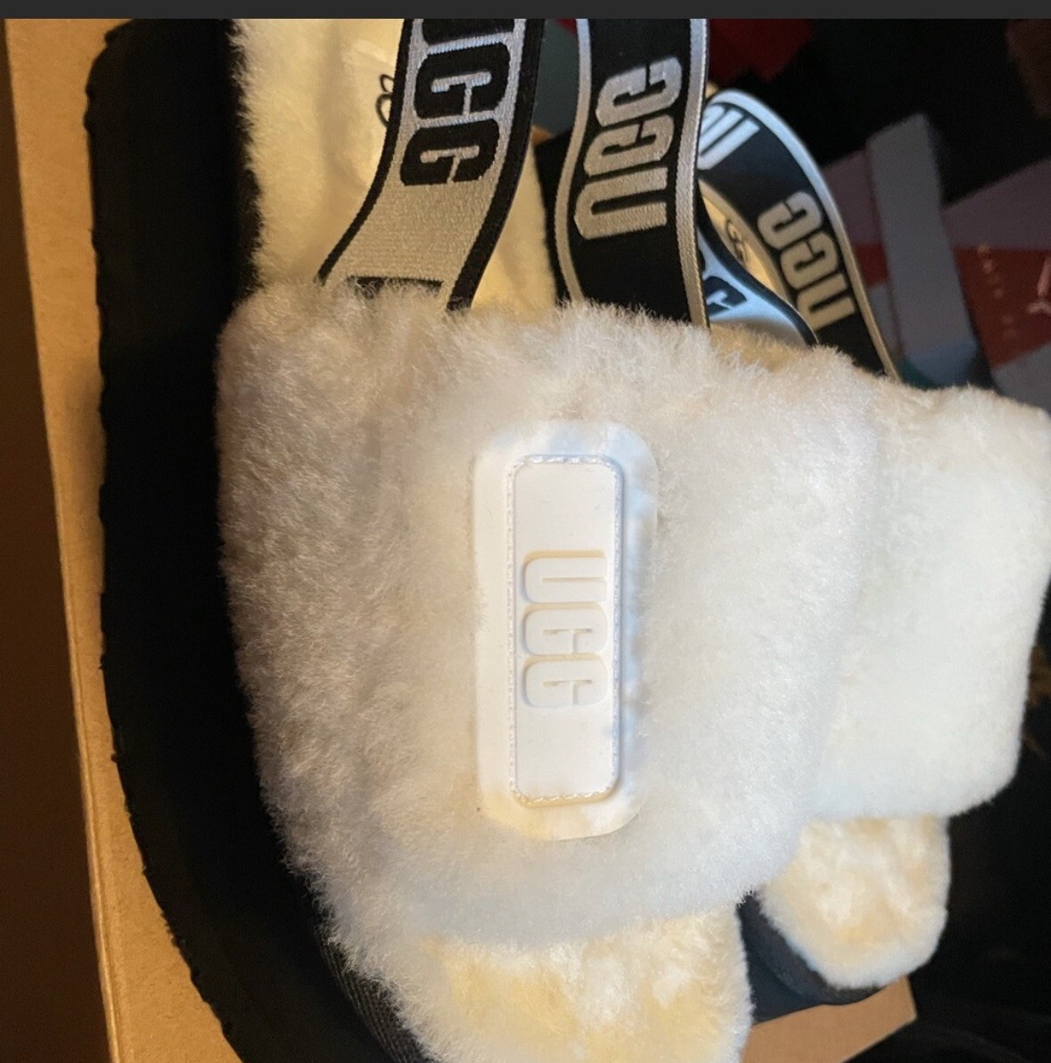 White ugg slippers - image 2