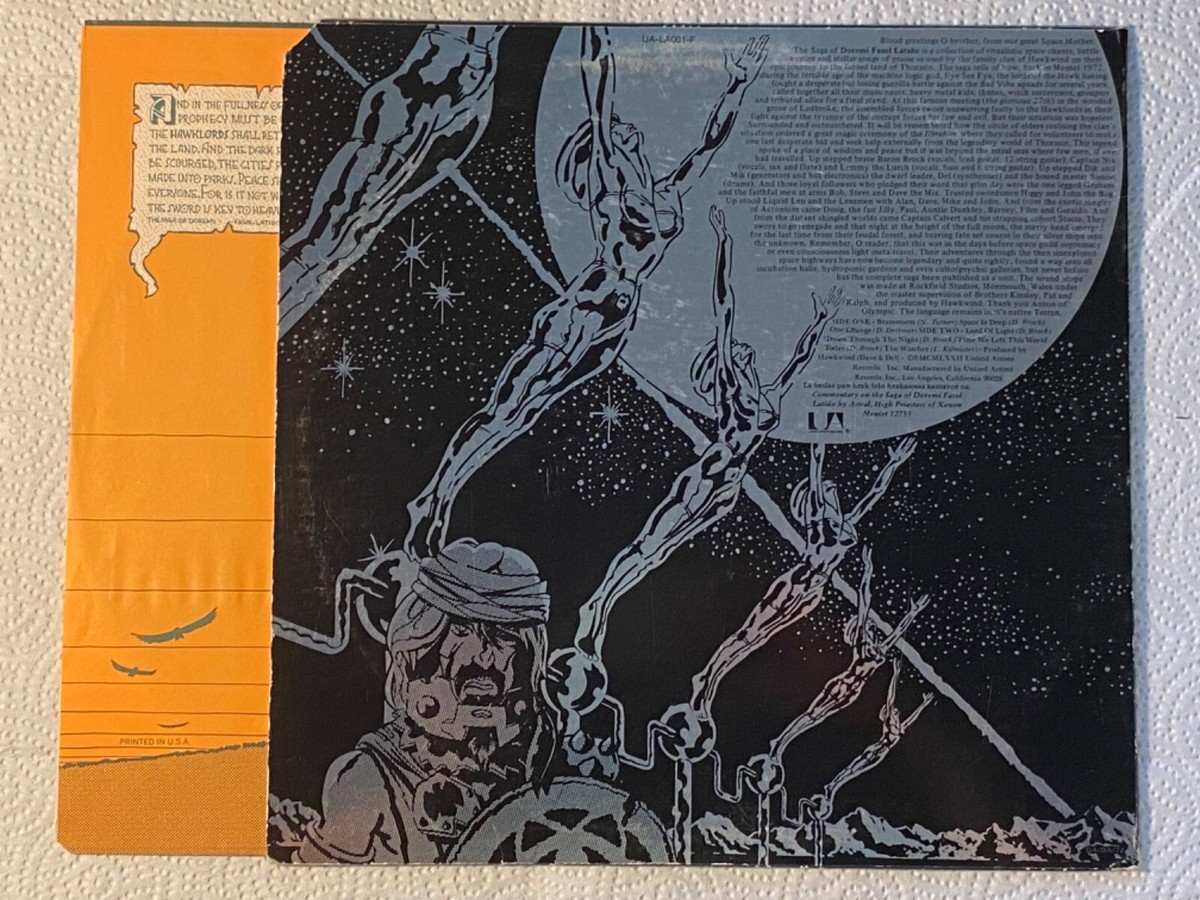 Hawkwind - Doremi Fasol Latido US orig' United Artists LP