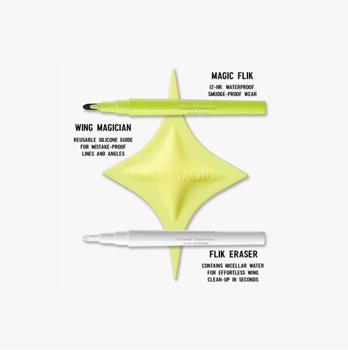Half Magic The Wing Hack Set Use for Sharp, Crisp Winged Eyeliner, Free Shipping - Picture 4 of 7