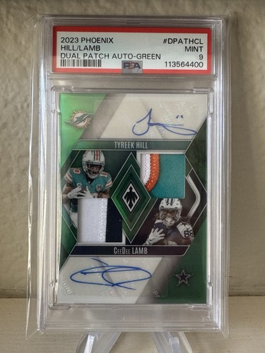 Hill/Lamb PSA 9 Dual Patch Auto-Green 21/25🔥2023 Phoenix!