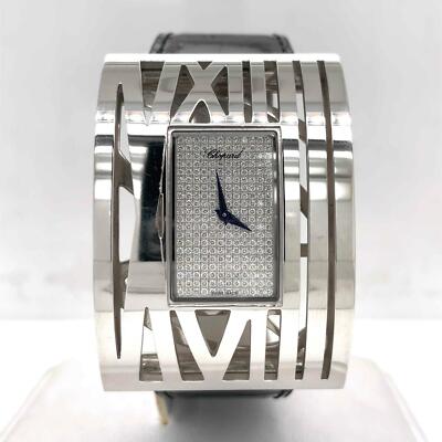 Chopard Montres Dame XL Quartz 36 mm 18k White Gold Diamond Dial Ladies 12/7130