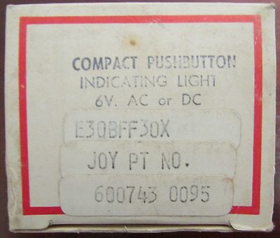 CUTLER HAMMER E30 BFF30X Compact Push Button Oil Filter Indicating Light E30 BF