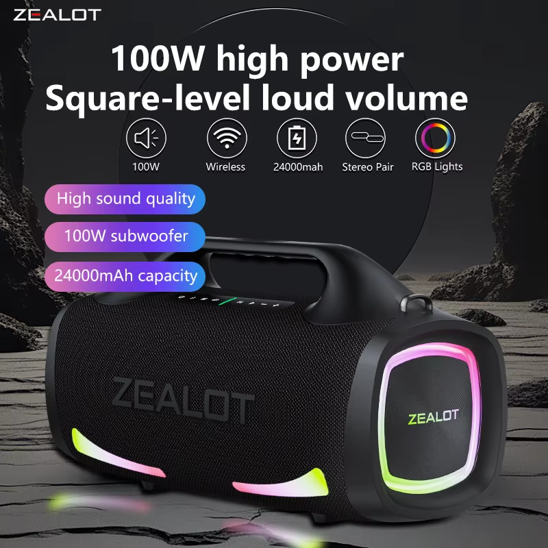 ZEALOT S79 100W Portable Bluetooth Speaker | 24000mAh