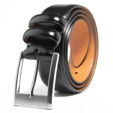 Men's Genuine Leather Dress Belt for Men Jeans Khakis Dress Outfits 