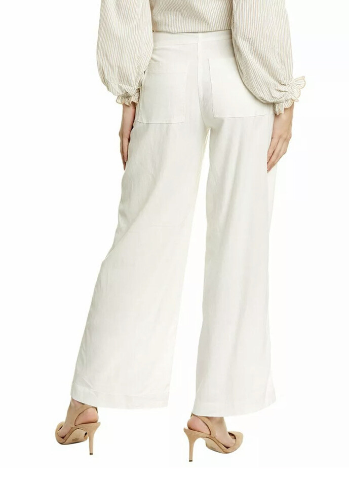 VIP【関税送料無料】希少 SPORTMAX BEIGE COTTON FLORES PANTS Frame Pleated Stretch-Cotton Wide-Leg Pants | Saks Fifth Avenue