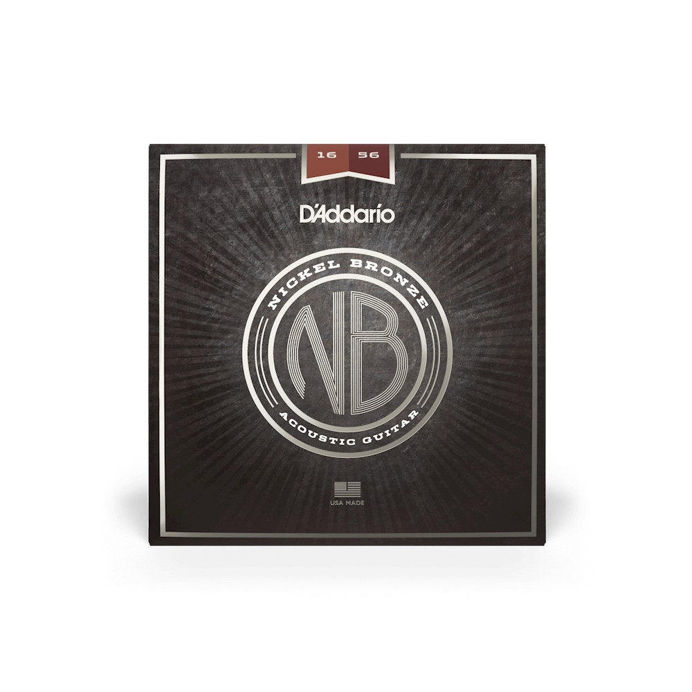 D'Addario NB1656 Nickel Bronze Acoustic Strings, Resophonic, 16-56