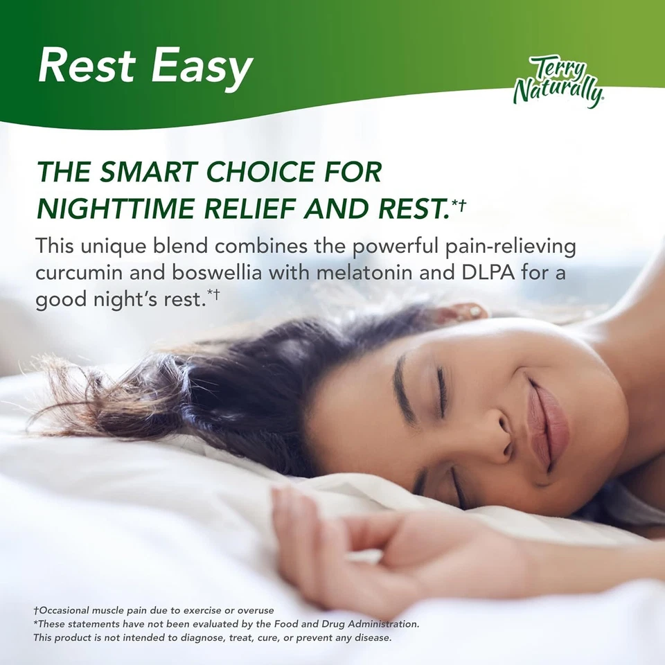 Cápsulas de apoyo para dormir nocturno Curamin con melatonina y curcumina 30 unidades Foto 2 de 4