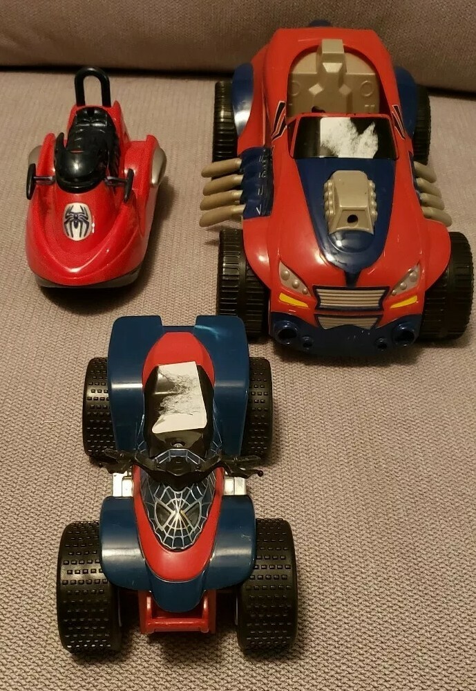 Spider-man Vehicle Lot---3 Vehicles