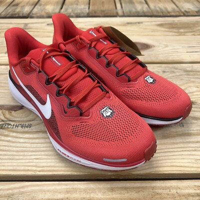 Nike Air Zoom Pegasus 41 Georgia Bulldogs Shoes FZ5115-600 Red Men's Size 10.5