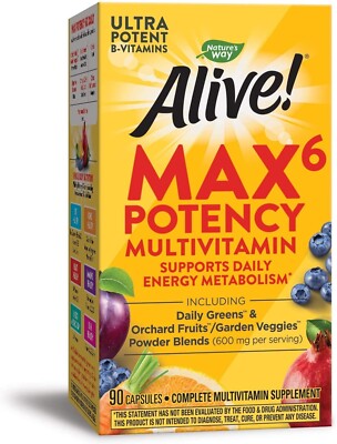 Nature's Way Natural Multivitamin with 26 Veggies & Fruits 90 Veg Capsules