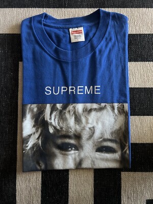 OG 2015 Supreme Cry Baby T-Shirt Size large Royal Blue | eBay