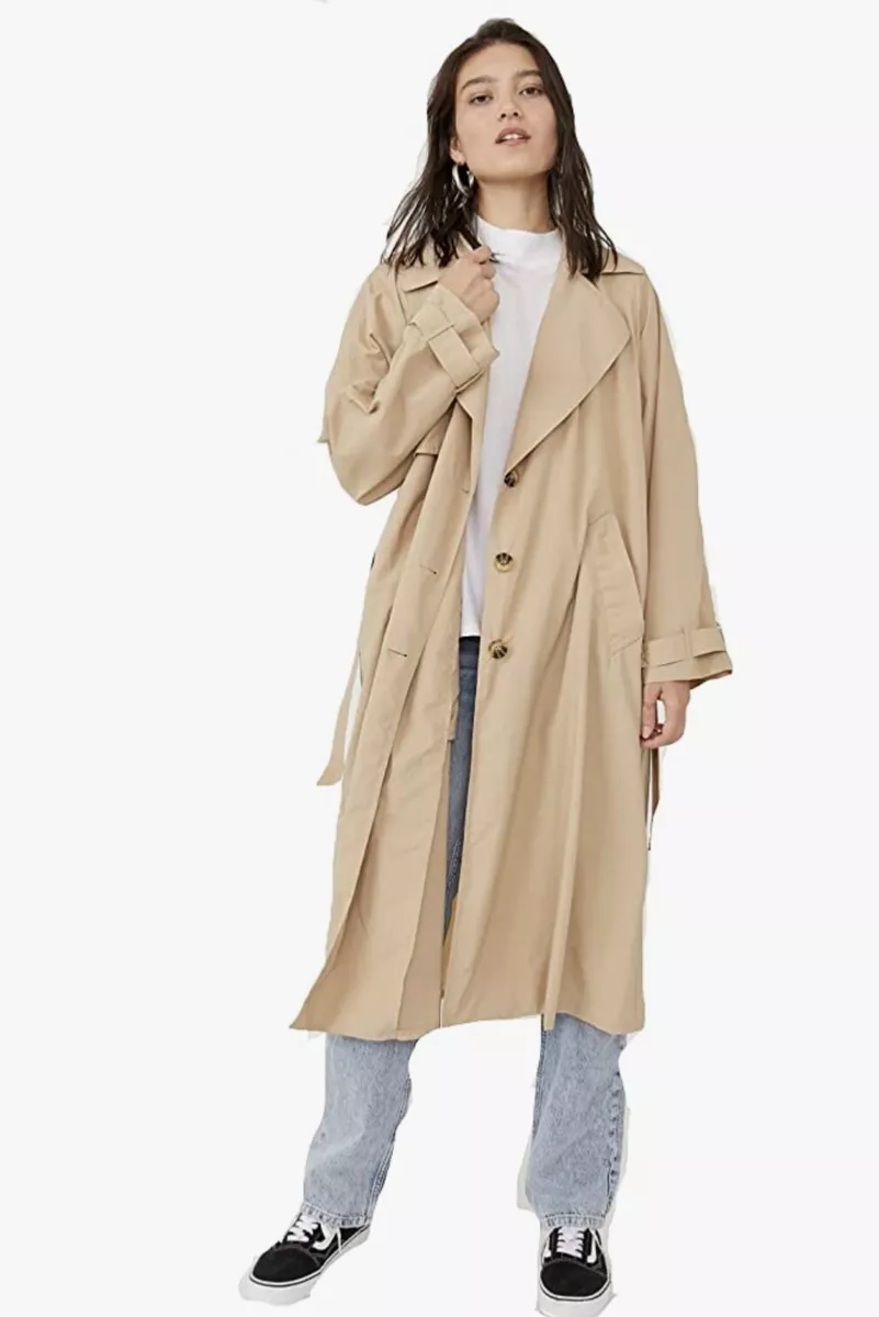Free people cheap trench coat