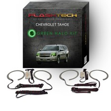Green Angel Eye LED Headlight Halo kit for 2007-2013 Chevrolet Tahoe Headlights