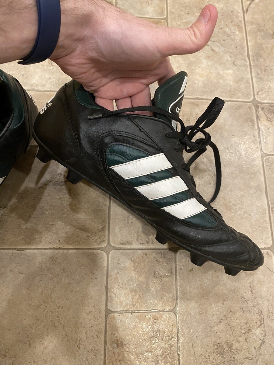 Vintage 1999 Adidas Soccer Cleats Football SZ 12 Green  display picture 1