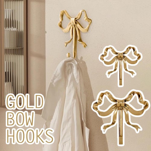 Bowknot Hook for Wall Bowknot Brass Hook Wall Hook for Hanging Coat Hat To D0P1 - Picture 2 of 24