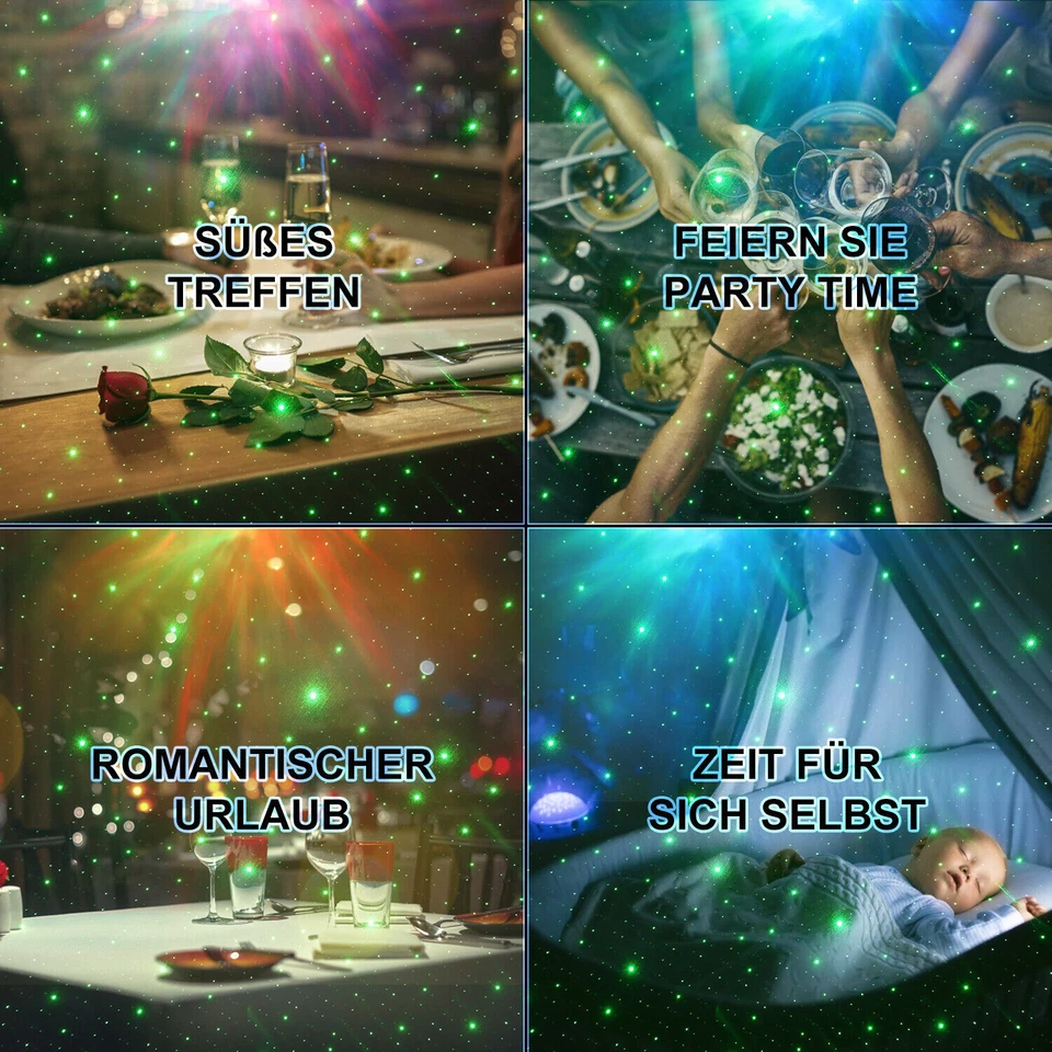 Astronaut Projektor Sternenhimmel Stern Galaxy Nebula Nachtlicht 360° Kinder DE - Bild 4 von 4