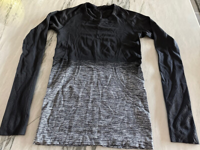 LULULEMON Swiftly Tech Long Sleeve in White/Black Size 6 $78