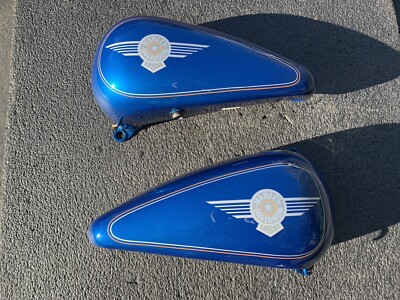 Harley-Davidson Softail Custom Painted Tins Set Two Tone Charcoal