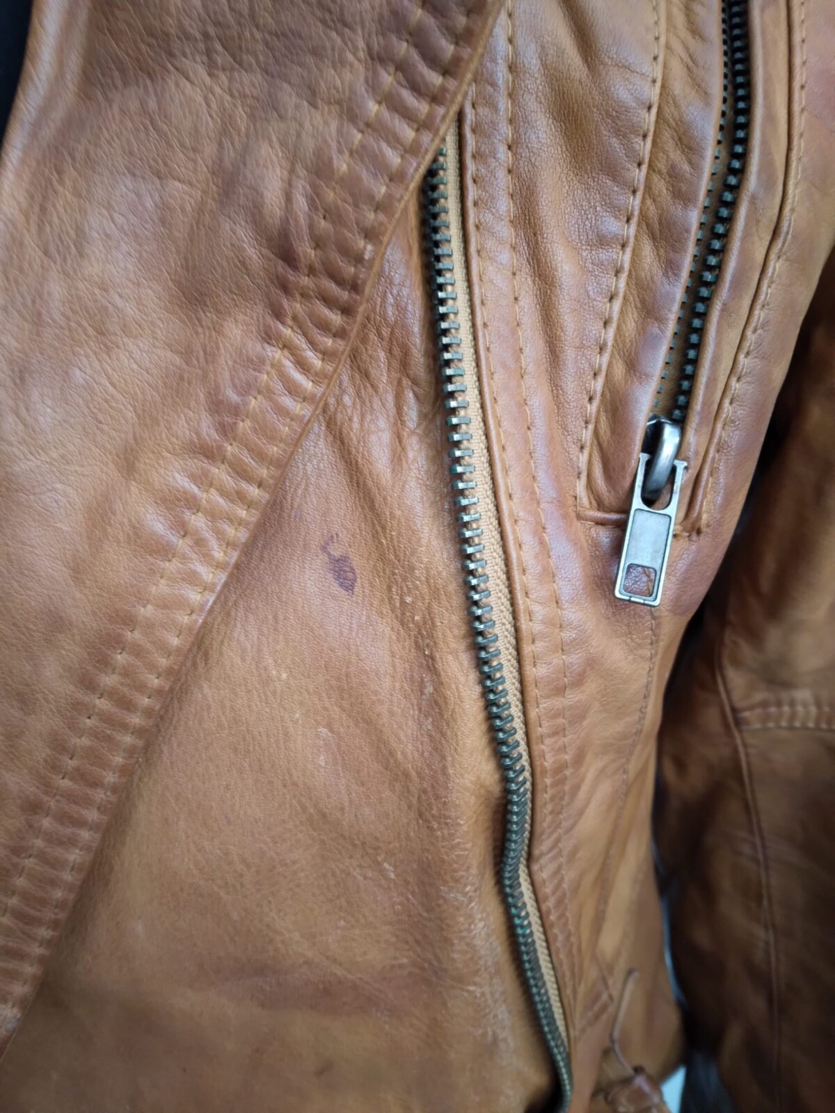 Brevetti authentic leather jacket used women's ca… - image 8