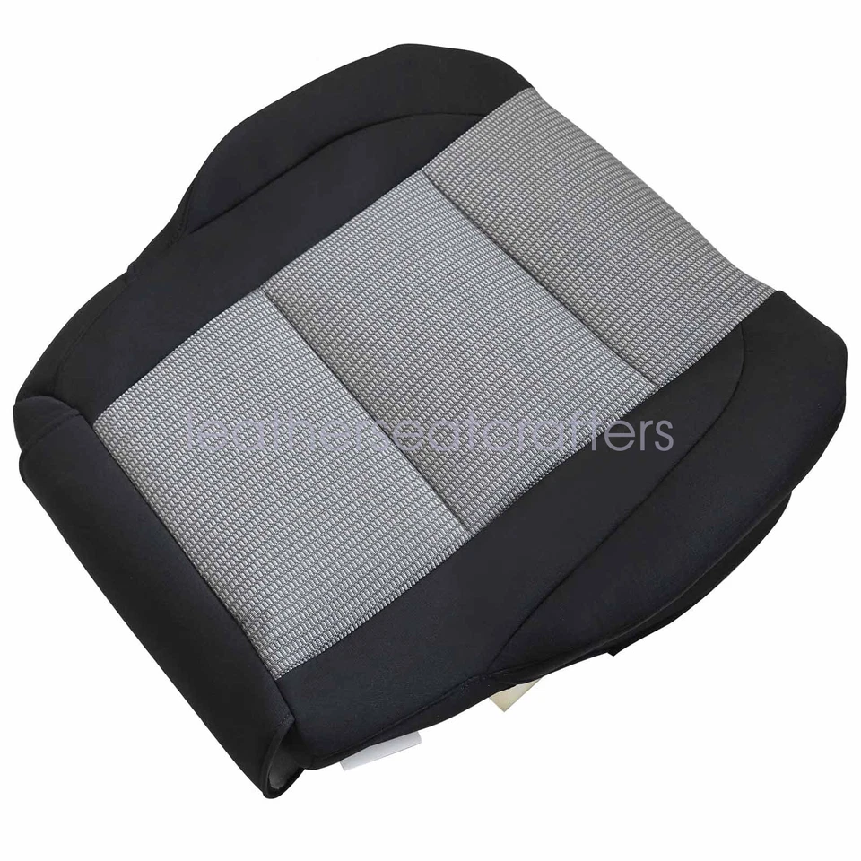 Front Passenger Bottom Seat Cover Black & Gray For 2005 2006 2007 Nissan Titan - Image 4 of 4