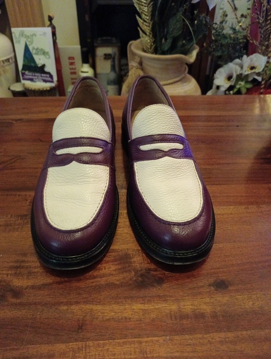 Aime Leon Dore Two Tone Leather Penny Loafers Size 10.5 UK | eBay UK