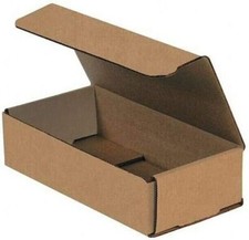 50 12" x 4" x 2" Kraft Corrugated Mailers Die Cut Tuck Flap Boxes
