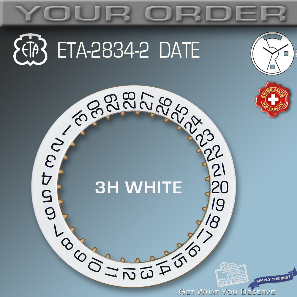 Kalender-Mitnehmerrad ETA 2858, 2834-2, 2836-2, Calendar Driving W
