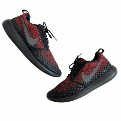 Nike Mens Roshe Flyknit 365 Bright Crimson Size Lace Up