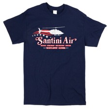 Airwolf Inspired Santini Air T-shirt - Retro Classic 80s TV Show Tee Helicopter