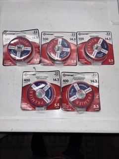 Crosman Premier .22 Cal (5) Pack Three Hollow Point/two Piranha