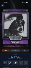 Star Wars Card Trader 2026 11th Anniversary Sketch Darth Vader Purple