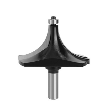 Fräser 12 mm Schaft 1 Stück große Ecke rund schwarz Fräser silber