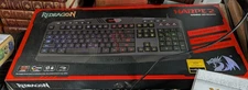 Redragon Wired Gaming Keyboard -Rainbow Backlit- Changes Colors! Pre-owned 