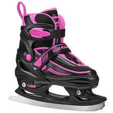 Ice Skates Girl s Adjustable Lake Placid Summit Black Pink Medium 1-4 Girls