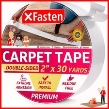 Xfasten Double Sided Carpet Tape Area Rugs 2 Inch X 30 Yards Heavy Duty Anti