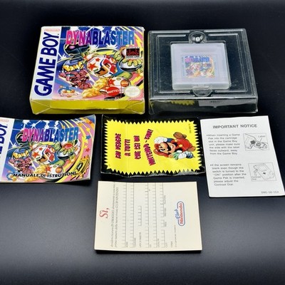 DYNABLASTER GAME NINTENDO GAME BOY PAL ITALIAN MATTEL COMPLETE RARE CIB ITA