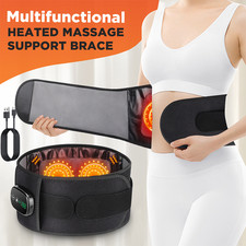 Electric Heating Pad Vibration Massager Cordless Belt Waist Lumbar Pain Relief